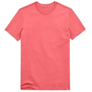Wholesale Men 50% cotton 50% polyester Solid Half Sleeve O neck t-shirts plain Blank Tee Shirt cheap Price From Factory