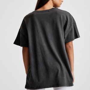 Camiseta con estampado de letras para mujer, venta al por mayor o personalizada, ropa de cáñamo OEM/ODM - Product Image 6