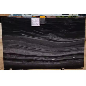 Chất lượng cao carbon đen đá cẩm thạch với tĩnh mạch Trắng Ấn Độ khối đá tự nhiên tấm ngói Nhà máy cung cấp - Product Image 1