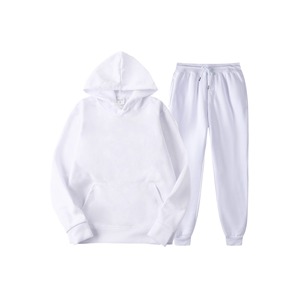 Conjunto de chándal de 2 piezas para mujer, Sudadera con capucha, pantalones de chándal para correr, chándal con logotipo personalizado, gris claro - Product Image 5