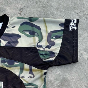 เสื้อเจอร์ซีย์ตาข่ายคอวีสำหรับผู้ชายและผู้ใหญ่เสื้อถักลายโลโก้ออกแบบได้ตามต้องการ - Product Image 5