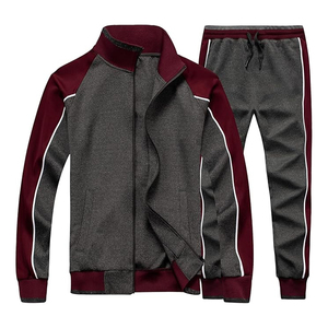 Conjuntos de chándal para hombre con cremallera completa, sudaderas casuales para correr, chaquetas y pantalones deportivos, conjuntos de 2 piezas - Product Image 4