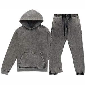 ชุดวอร์มผู้ชายแบบใหม่ ดีไซน์เฉพาะตัว เสื้อแจ็คเก็ตกันลม ผ้าฟลีซคอตตอน 100% สไตล์สตรีทแวร์ ระบายอากาศได้ดี ชุดวอร์ม 500 GSM - Product Image 5