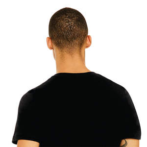 T-shirt noir vintage unisexe à col en V-100% Airlume Cotton, 4.2 oz, manches courtes - Product Image 6