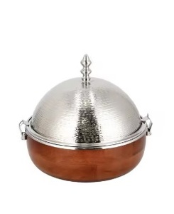 Ensemble de casseroles modernes en bois et acier inoxydable de haute qualité, double poignée, revêtement antiadhésif, compatible lave-vaisselle, pour casserole et fondue - Product Image 3