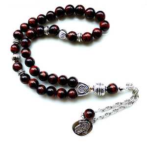 Cuentas de oración musulmana Cuentas de oración de mano islámicas Cuentas de piedra de Rosario musulmán Cuentas de oración musulmana islámica Tasbih Transpirable al por mayor - Product Image 3