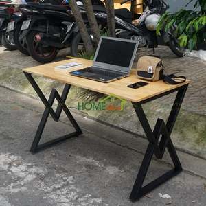 BNVCN78003-1m X 60cm Rubber Wood <b>Computer</b> <b>Desk</b> with Diamond-Shaped Legs Assembly Required - Product Image 2