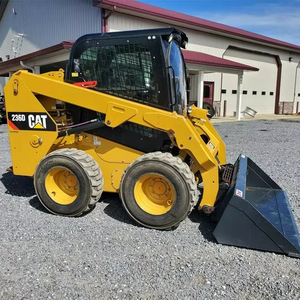 รถตัก4X4 Cat246D รถตักขนาดเล็กแบบลาดเอียงส่วนประกอบหลักมีมอเตอร์ปั๊มเครื่องยนต์ใช้ล้อหน้า - Product Image 5