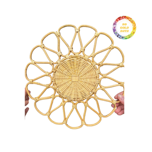 Mantel individual de ratán decorativo Vietnam hecho a mano para estilo rústico y de granja - Product Image 5