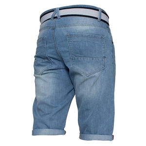 Shorts en jean déchirés décontractés pour hommes en gros, été, toile tissée, taille élastique, couleurs personnalisées, qualité supérieure, meilleur rapport qualité-prix, imperméable - Product Image 2