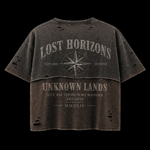 เสื้อยืดสตรีทแวร์ผู้ชาย 180 กรัม ผ้าหนา ซักย้อมสีแบบแอซิดวอช พิมพ์ลายกราฟิก สโตนวอช ของแท้ ตัดเย็บด้วยผ้าฝ้าย ปักโลโก้ตามสั่ง - Product Image 2
