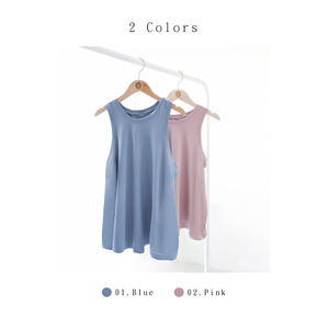 Conception de dos fendu sans manches respirant séchage rapide évacuation de la transpiration couverture Mukasa Yoga porter ensemble femmes - Product Image 6