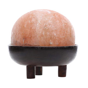 Lámpara de sal de desintoxicación de pies en forma de media cúpula del Himalaya de color rosa puro Lámpara de desintoxicación hecha a mano de sal para relajar los pies Lámpara de sal disponible - Product Image 2