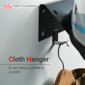 Retail Helmet and Jacket <b>Wall</b> Mounted Display Hanging Stand <b>Rack</b> Holder - Product Image 5