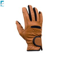 Guantes de equitación de cuero de invierno de diseño personalizado, unisex, de alta calidad, antideslizantes, de secado rápido, transpirables, con agarre completo para las manos.