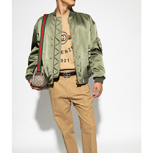 Chaqueta Universitaria de Satén Personalizada de Alta Calidad para Hombre, Nueva Llegada, Tela de Lona con Diseño de Letras de Béisbol para Chaquetas de Hombre - Product Image 2