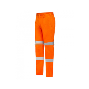 กางเกงทำงานนิรภัย Hi-Vis แบบกำหนดเองพร้อมที่คลุมเข่าระบายอากาศวัสดุหนัง Nomex PE PE PP - Product Image 1