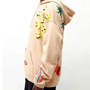 Sweat à capuche pour homme 100% coton hiver confort en relief imprimé lavé à la pierre brodé séchage rapide teint uni meilleur matériau fabriqué en - Product Image 4