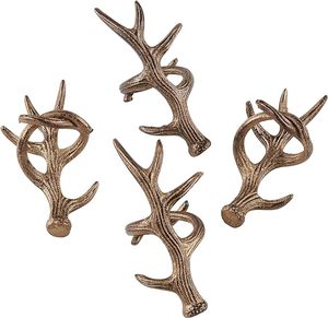 Anneaux de serviette en bois de cerf en métal couleur bronze (lot de 4) de MZ INTERNATIONAL - Product Image 3