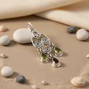 Pendentif en argent 925 plaqué or rose avec diamant, pour femme, cadeau de bijoux religieux - Product Image 2
