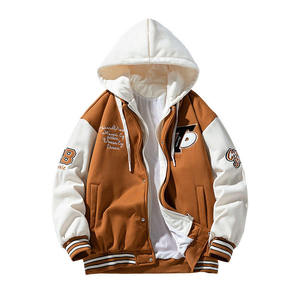 Chaqueta Varsity de alta calidad para hombre, chaqueta Bomber personalizable de béisbol con letras bordadas para hombre y mujer - Product Image 2