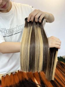 Mechones de cabello humano virgen, cabello alineado con cutícula, hueso, liso, peruano, suave, 100, envío directo - Product Image 3