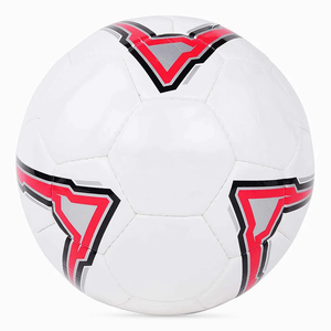 Nueva Llegada PU Material Balón de Fútbol Blanco Paneles de Serigrafía Máquina Cosida Fútbol de Competición - Product Image 1