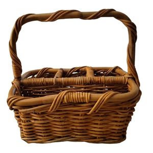 Soporte para cubiertos de mimbre cilíndrico de diseño de tendencia, venta al por mayor, cesta Caddy de ratán, soporte para cubiertos, soporte para botellas de ratán - Product Image 2