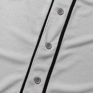 Grey Black Baseball Jersey Custom Design Name & Number Printed Baseball Jersey Top Quality Softball Jersey <b>Men</b> - Product Image 5