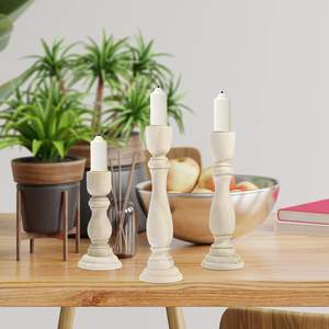 Candelabros de madera de Mango hechos a mano Vintage de alta calidad, diseño duradero ecológico para el hogar, decoración navideña, exhibición de velas - Product Image 6