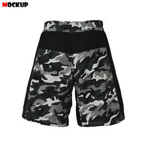 Shorts d'entraînement de boxe et de grappling personnalisés de haute qualité, extensibles dans les 4 sens, sublimation personnalisée, 100% polyester, séchage rapide, unisexe - Product Image 3