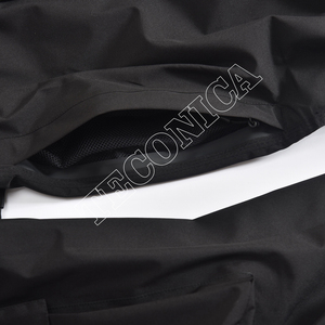 Pantalon Cargo Homme Noir Imperméable avec Doublure Polaire à Taille Élastique et Cordon de Serrage et Plusieurs Poches - Product Image 6
