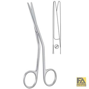 Fomon กรรไกรผ่าตัดด้วยมือทำจากสเตนเลสสตีลมีลักษณะเป็นมุมทื่อ - Product Image 2