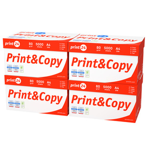 Papier pour imprimante print24 A4 80gsm Premium et papier de copie 20000 feuilles haute blancheur certifié CIE 160 PEFC - Product Image 2