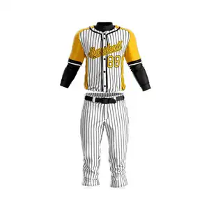 Uniforme de Béisbol de Alta Calidad, Conjunto de Uniforme de Béisbol para Equipo |   Uniformes de Béisbol y Sóftbol Personalizados con Logotipo, 100% Poliéster - Product Image 1