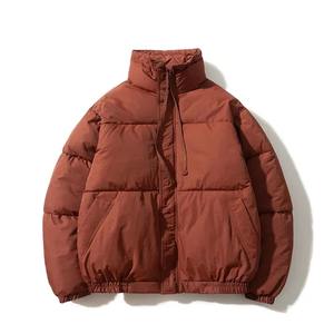 Veste matelassée rembourrée brillante coupe-vent personnalisée avec capuche amovible col montant - Product Image 6