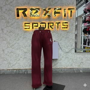 กางเกงวอร์มลำลองของผู้ชายกางเกงวิ่งบุขนแกะกันหนาวกางเกงขนสัตว์หนาปานกลางแบนปรับแต่งโลโก้วัสดุได้ดีที่สุด - Product Image 3