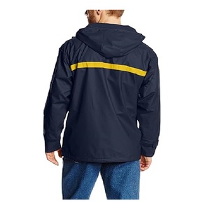 High Quality Men's Casual Hooded Stand <b>Jacket</b> Solid Color Winter Season Waterproof Polyester/Cotton Fabric Bangladesh Factory - Product Image 2
