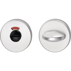 57 Stainless Steel Keyhole Escutcheon Pair F00 8mm Thick Round WC EDI Blinds <b>Shades</b> & Shutters - Product Image 1