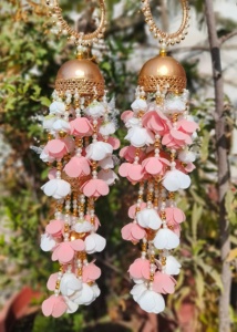 Joyería nupcial Rosa flor Kaleera brazaletes pulseras florales para novia pakistaní musulmán Nikah Punjabi boda necesita Haldi Mehndi - Product Image 6