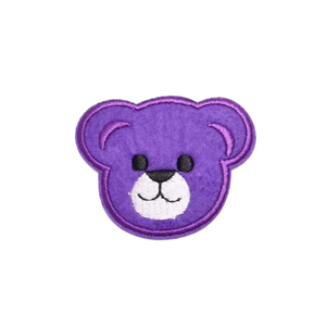 Ordinateur brodé logo ours tête dessin animé Animal vêtements accessoires vêtement accessoires Patch sacs à dos appropriés vêtements - Product Image 2