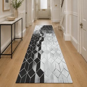 <b>RUGS</b> DEPOT LXDP-0597 Wholesale <b>Charcoal</b> <b>Grey</b> Designer Pattern Digital Printed Machine Washable Chenille Area <b>Rug</b> Non Slip - Product Image 5