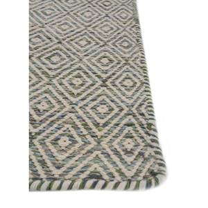 พรมขนสัตว์ผสมวิสโคสสีน้ำเงินลายเรขาคณิตขนาดใหญ่ สำหรับห้องนั่งเล่น ห้องนอน ทางเดินในบ้าน-ADWV-13047 - Product Image 4