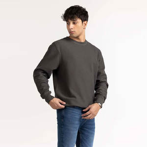 Sudadera con Capucha para Hombre, Otoño Invierno, Color Sólido, Estilo Casual, Cuello Redondo, Ropa Urbana, Personalizable, Venta al por Mayor, Fabricante OEM - Product Image 3