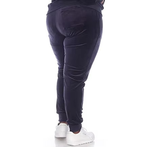 Survêtements d'hiver pour femmes, 100% coton, avec logo personnalisé imprimé, respirants, taille XXL, pantalon de survêtement à capuche avec service OEM - Product Image 6