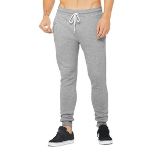 Pantalon de jogging en molleton unisexe Bella Canvas Heather Grey, molleton doux personnalisé, pantalon de jogging pour homme, pantalon de jogging de sport - Product Image 1