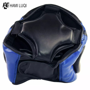 Alta calidad al por mayor Kick Boxing Head Guard profesional de cuero sintético logotipo personalizado e impresión - Product Image 5
