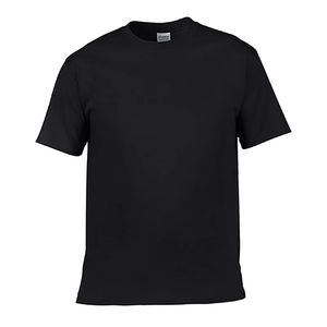 Camiseta de algodón de calidad con sensación suave de talla estadounidense en varios colores, Camiseta corta con estampado de logotipo personalizado y cuello redondo para hombre - Product Image 5