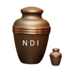 Cenizas para adultos en forma personalizada Urna de cremación de metal de latón Estilo europeo Diseño más nuevo Suministros funerarios - Product Image 2