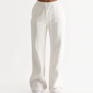 Pantalon de survêtement baggy à cordon de couleur unie pour femmes Joggers pantalon à jambe droite pantalon vente chaude pantalon de survêtement surdimensionné pour les femmes - Product Image 3